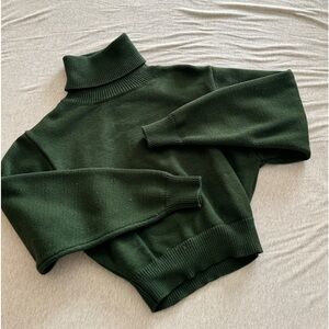 Zara Cropped Turtleneck Sweater
